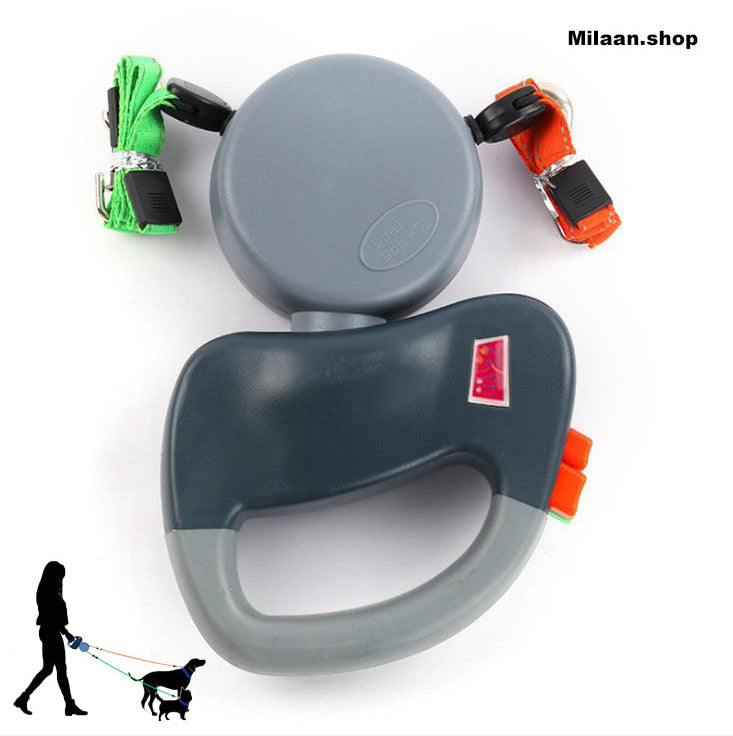 Dual untangle dog leash