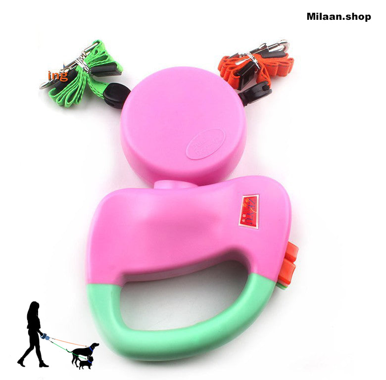 Dual untangle dog leash