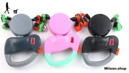 Dual untangle dog leash